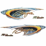 Baja Boat Decals 1793531 192 Islander Blue Orange (set Of 4). Fixed Price $199.56.