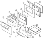 Oem Whirlpool Jenn-air JGR8855BDS Range Oven Door/warming Drawer Parts 74006704. Fixed Price $49.00.