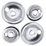 4 Piece Electric Range Chrome Drip Pan Replacement Set WB31M15 WB31M16 Bowls. Fixed Price $34.25.
