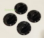 Set Of Black Jenn-air Burner Control Knobs Part # 74005706 Stove Range. Fixed Price $30.00.