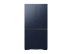 Samsung Bespoke 4-DOOR Flex Refrigerator Blue Glass, Works Great!. Fixed Price $4400.00.