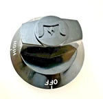 Wolf Range Stove Knob- Kip 5B74 Settings: High/med/low/sim/off Color Black. Fixed Price $20.00.