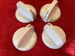 4 Knob Range Oven Stove White Set For Burners 191D1931 & 191D1932. Fixed Price $19.99.