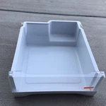 239D2416P001 Refrigerator Crisper Drawer White & Clear Used ( MS1). Fixed Price $70.00.