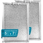 2 Pack WB06X10309 Microwave Grease Filter 5.1" 7.6" 0.1", Silver. Fixed Price $13.77.