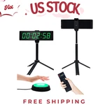 Home Gym Timer Clock - Large Digital Stopwatch With Remote & Stand. Fixed Price $49.98.