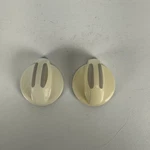 Pair Of Knobs Fits Frigidaire KIP5C19, 1340349 Knob, Rotary, White. Fixed Price $15.99.