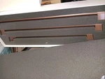 Cafe French Door Refrigerator 3 Piece Handle Kit - Brushed Bronze. Open Box.. Fixed Price $260.50.
