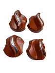 Vintage Gas Stove Burner Control Knobs Brown Off/on Set 4 Replacement. Fixed Price $22.37.