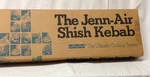 Jenn-air 4 Shish Kebab 21.5" Skewers A320 Wood Handles Steel Shafts Blades Forks. Fixed Price $37.99.