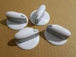 (get 4) Whirlpool Range Knob WP74008947 White K42. Fixed Price $19.86.