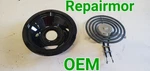 WB30X31058, WB31T10014 Oem Genuine Range Heat Coil Element W/ Drip Pan Assy. Fixed Price $40.00.