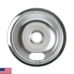 WB32X106 Genuine Oem 8" Burner Drip Bowl (chrome) For Electric Ranges. Fixed Price $39.09.