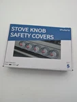 Knob Safety Covers, 5PCS Fits 90% Oven/stove Heat Alert Stickers. Fixed Price $14.95.