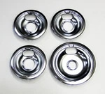 Range Burner Drip Pan Bowl Bib Set For Of WB32X107 WB32X106 Chrome. Fixed Price $20.88.