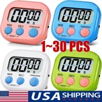 Large Lcd Digital Kitchen Cooking Timer Count Down Up Clock Loud Alarm Magnetic. Fixed Price $34.69.