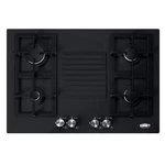 Summit Durable Steel 30" Wide 4-BURNER Gas Stove Cooktop. Fixed Price $575.00.