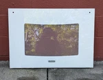 Kenmore White Wall Oven Door Glass 318261364 318212017. Fixed Price $117.50.