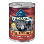 Blue Buffalo Wilderness Wolf Creek Salmon Stew Wet Dog Food Cans 12.5 Oz. Fixed Price $55.39.