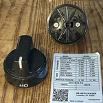 One Black Gas Burner Control Knob Part # Kip 5G92 Stove Range 222D5793. Fixed Price $24.99.