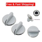 2-PACK Easy Install Ge Dryer Control Knobs With Metal Protection Grey Finish. Fixed Price $17.97.