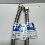 Plumbshop (2 Pack)faucet Connector Stainless Steel Braid 3/8"&1/2" Fip PLS1-16AF. Fixed Price $11.99.