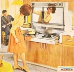 1966 Roper Gas Ranges Cooking Stove Oven Advertisement Kitchen Appliances DWLL10. Fixed Price $20.99.