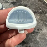 White Gray Plastic Control Knob For Cooking Appliance Replacement. Fixed Price $15.00.