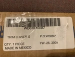 Ge Microwave PVM1870-73 (or Haier) Trim Lower Ss WB07K10287 New Oem. Fixed Price $40.00.