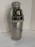 Silver Rhinestone Boston Shaker 3PC Set Metal Built-in Strainer 2 Oz 11IN. Fixed Price $15.99.