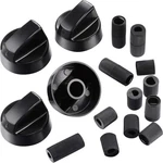 Jetec 4 Pack Control Knobs Replacement With 12 Adapters For Black. Fixed Price $14.52.