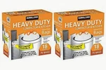 2 Packs Kirkland Heavy Duty Compactor & Kitchen Trash Bags 18 Gallon -70 Each. Fixed Price $55.65.
