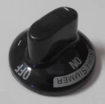 Whirlpool Range Warming Zone Knob 8053794 Black K43. Fixed Price $14.86.