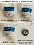 Complete Set Of 4 Oem Frigidaire/electrolux Surface Burner Bases Brand New. Fixed Price $590.90.