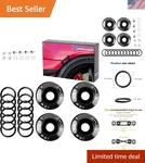 Xotic Tech Quick Release Fasteners Kit 4 Tabs, 12 O-rings, Chrome Finish. Fixed Price $19.18.
