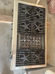Thermador Gas Stainless Rangetop 6+ Burners/ Grill PCS486GLUS. Fixed Price $1250.00.