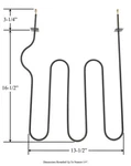 CH2862 Hardwick OE-002-168-99 Broil Oven Element. Fixed Price $22.63.