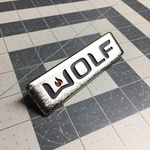 Wolf Oem Logo Nameplate (4" X 1-1/8") 800924 Some Wear See Photos. Fixed Price $89.95.