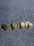 Oem Genuine Viking Oven Knobs (4) PB010305 And Bezels PB010304 Set Of 2. Fixed Price $49.99.
