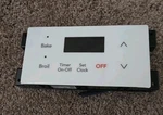 Frigidaire Range Control Board With White Overlay 5304521889. Fixed Price $89.99.