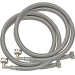 Eastman 5 Ft Washing Machine Hose Connectors With Elbows, Pack Of 2, 3/4 .... Fixed Price $31.39.