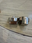 Wolf Stainless Steel Oven Temperature Control Knobs Oem P/n KIP5U31 Set Pair. Fixed Price $59.00.
