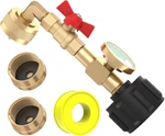 QCC1 Propane Refill Elbow Adapter With Tank Gauge 90 Degree. Fixed Price $35.99.
