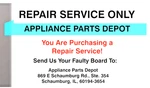 Repair Service - 318010102 W10842899 77001242 318013200 Frigidaire Oven Control. Fixed Price $69.99.