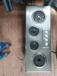 Vintage 1952 Thermador Cooktop Stove W/metal Rough-in Base & Manual Bilt-in Line. Fixed Price $649.00.