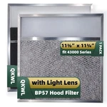BP57 Range Hood Filter With Light Lens 11-3/8 X 11-3/4 In 1-PACK Stove V.... Fixed Price $24.36.