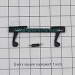 Ge Microwave Door Hook WB10X10021. Fixed Price $25.96.