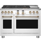 Cafe 48" Professional Dual Fuel Range - C2Y486P4TW2. Fixed Price $11850.00.