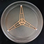 14 1/8 " Kenmore 012G L18 Microwave Glass Turntable Plate Tray W/roller Support!. Fixed Price $159.99.