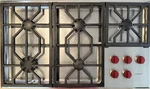 Wolf 36" Professional Natural Gas Cooktop With Burners CG365P/S. Fixed Price $1399.99.